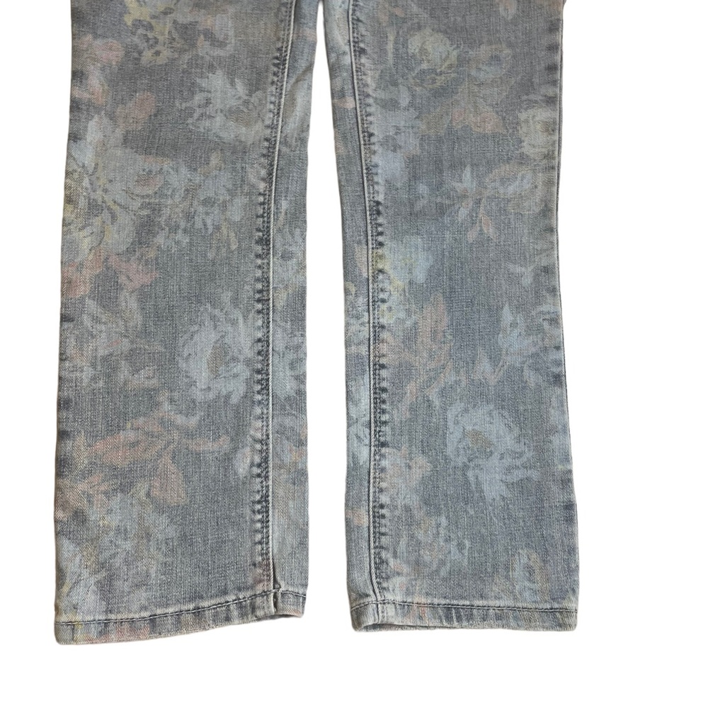 NWT Laurie Felt Classic Relaxed Straight Jeans with Floral Pattern Size 4P - Picture 4 of 12